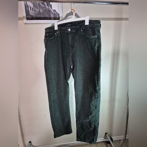 Lucky Brand Dark Green Corduroy Pants